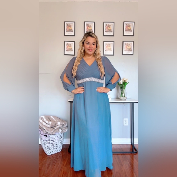PINUP FASHION Dresses & Skirts - Formal Dresses for Women, Long Sleeve Evening Dress PLUS SIZE NEW 2026